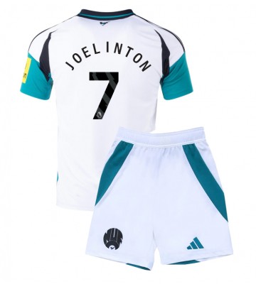 Newcastle United Joelinton #7 Tercera Equipación Niños 2024-25 Manga Corta (+ Pantalones cortos)